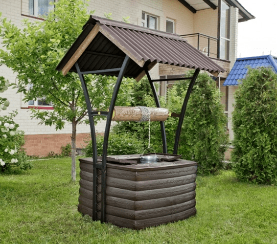 накрытие колодца камнем